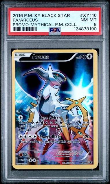 Arceus - Mythical Pin Collection - PSA 8