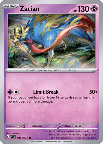 Zacian (045/094) [Mega Evolution: Phantasmal Flames]