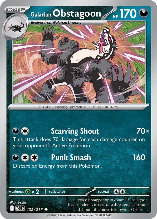 Galarian Obstagoon (132/217) [Mega Evolution: Ascended Heroes]