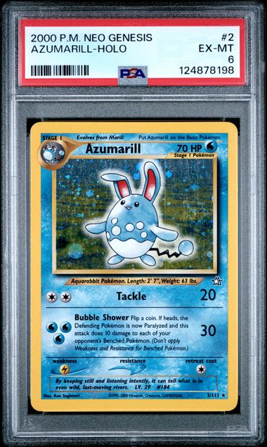 Azumarill - Neo Genesis - PSA 6