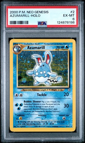 Azumarill - Neo Genesis - PSA 6