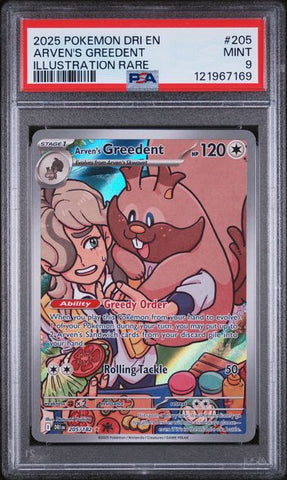Arven's Greedent - Destined Rivals - PSA 9