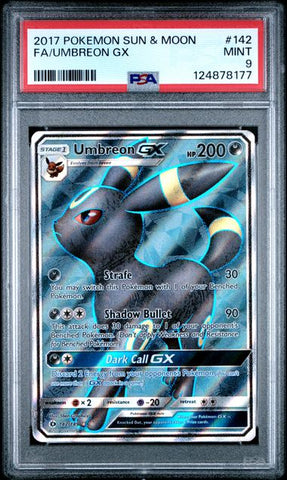 Umbreon GX - Sun & Moon Base - PSA 9