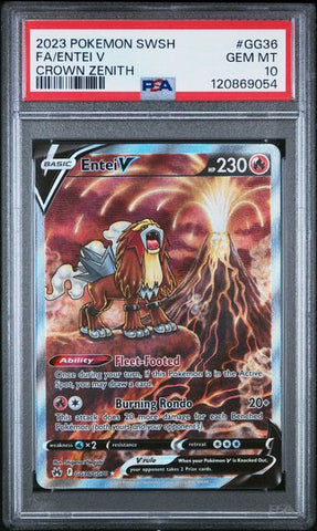Entei V / Suicune V / Raikou V - Crown Zenith - Sequential PSA 10's