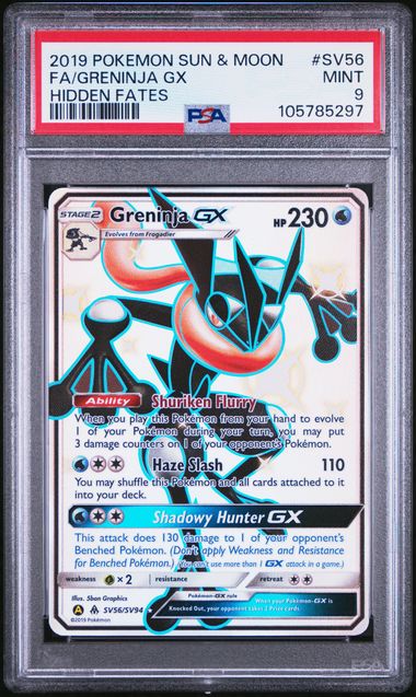 Hidden Fates - Greninja Gx - PSA 9
