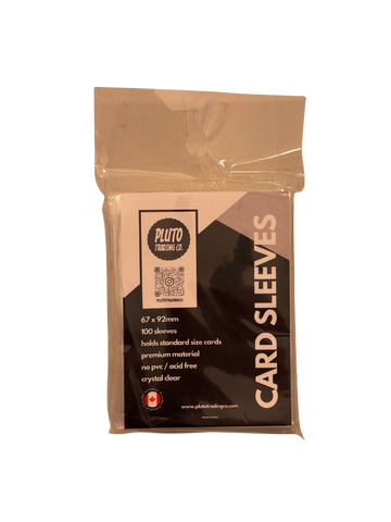 Pluto Trading Co. Premium Standard Card Sleeves – 100 Pack