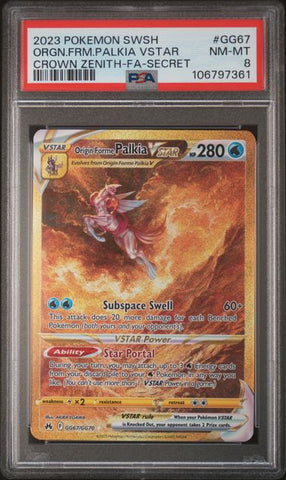Crown Zenith - Origin Forme Palkia VSTAR - PSA 8