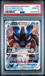 Lucario VStar - Crown Zenith ETB - PSA 10