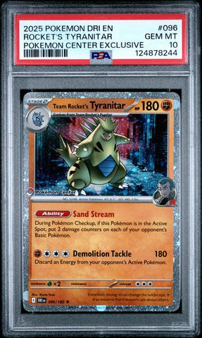 Rocket's Tyranitar - Pokemon Center Exclusive - PSA 10