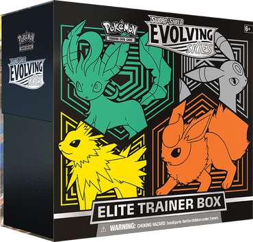 Sword & Shield: Evolving Skies - Elite Trainer Box (Flareon/Jolteon/Umbreon/Leafeon) - RIP IN PLASTIC