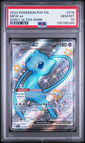 Paldean Fates - Mew Ex PSA 10