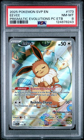 Eevee - Prismatic Evolutions PC ETB - PSA 8