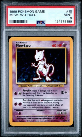 Mewtwo (Holo) - Base Set Unlimited - PSA 9