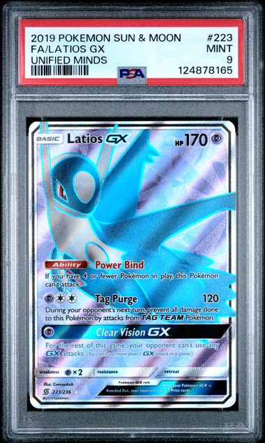 Latios GX - Unified Minds - PSA 9